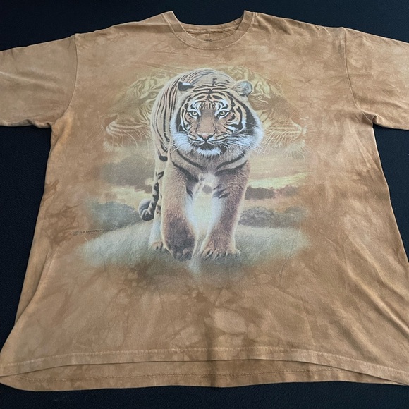 The Mountain Other - The Mountain tie dye Tiger graphic tee sz XL